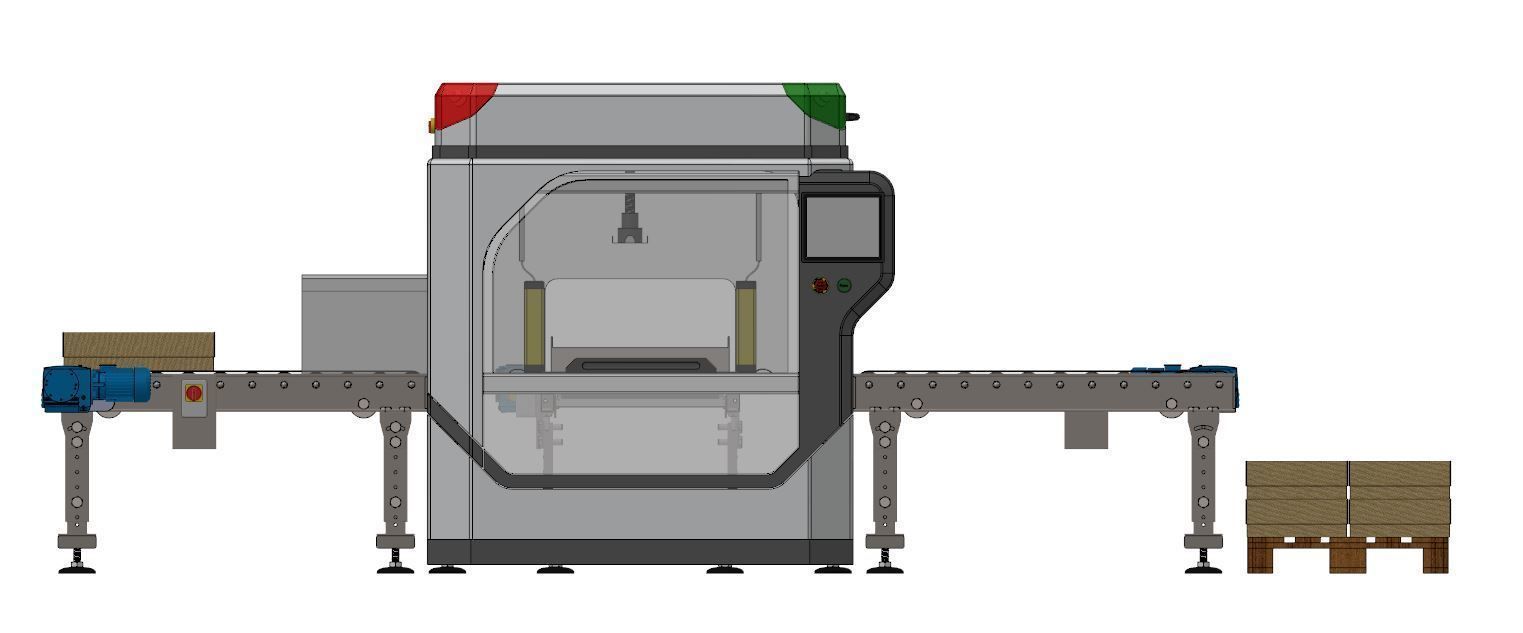 Industrial Unpacking Machine Concept 3D model_17