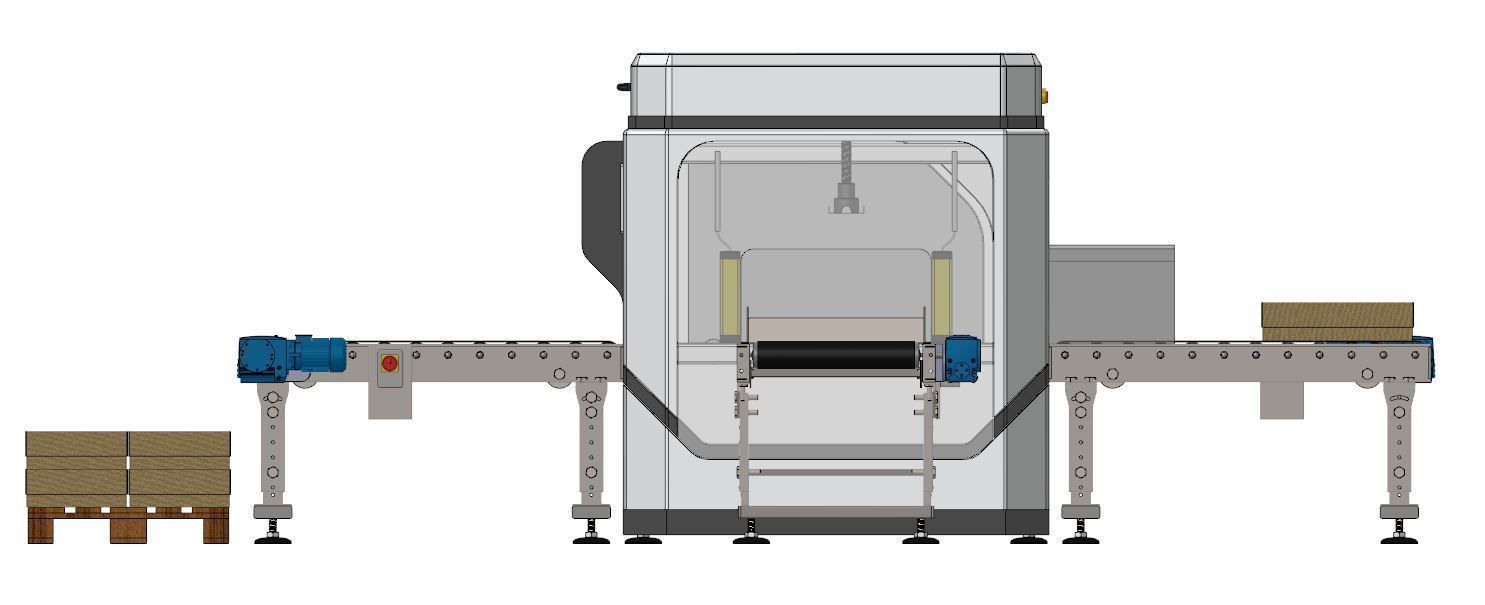 Industrial Unpacking Machine Concept 3D model_19