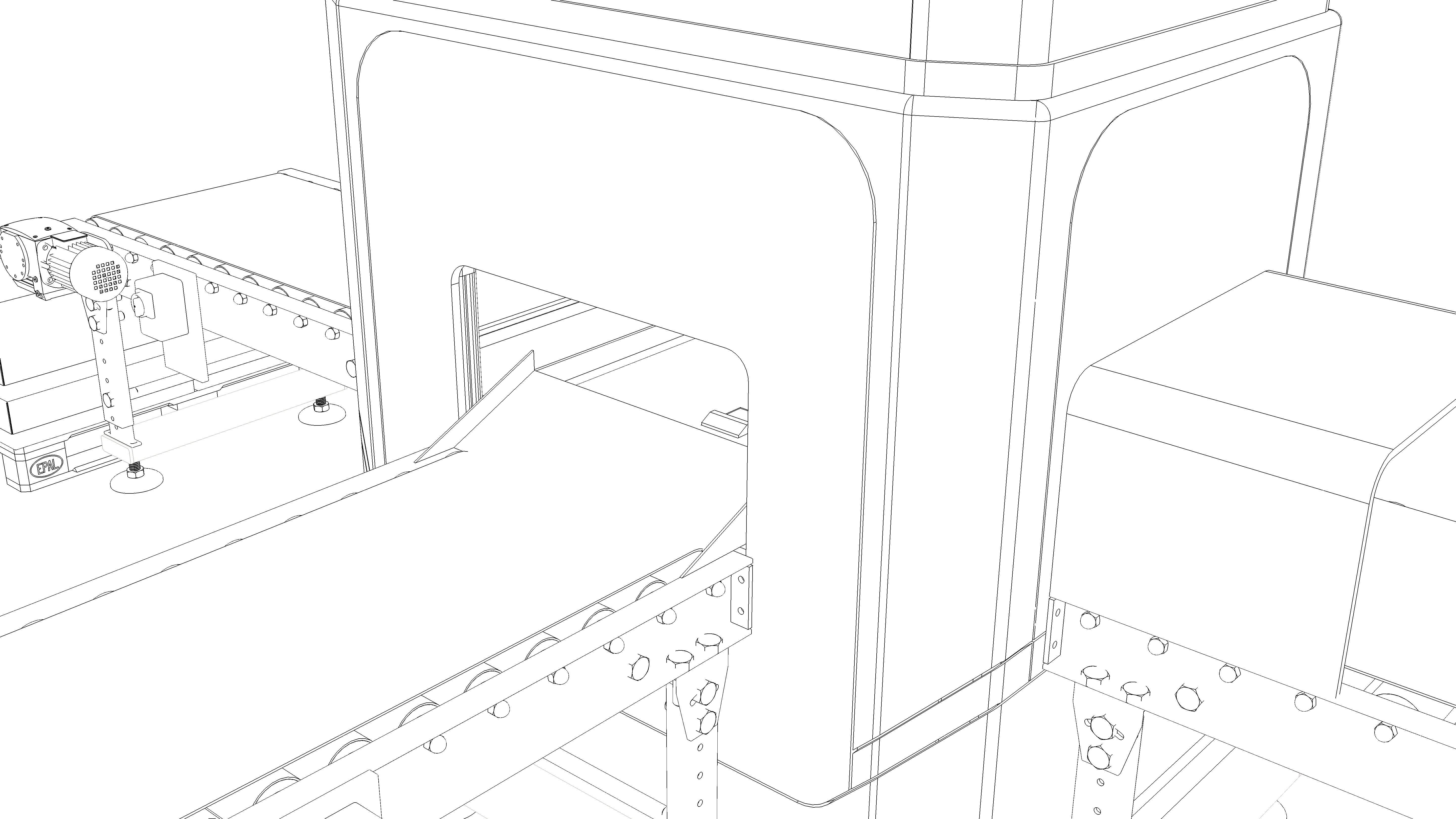 Industrial Unpacking Machine Concept 3D model_12