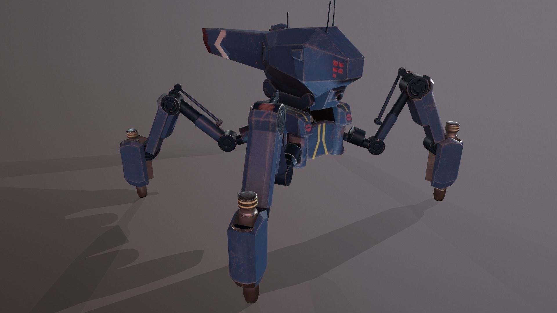 Big Mo Low-poly 3D model_3