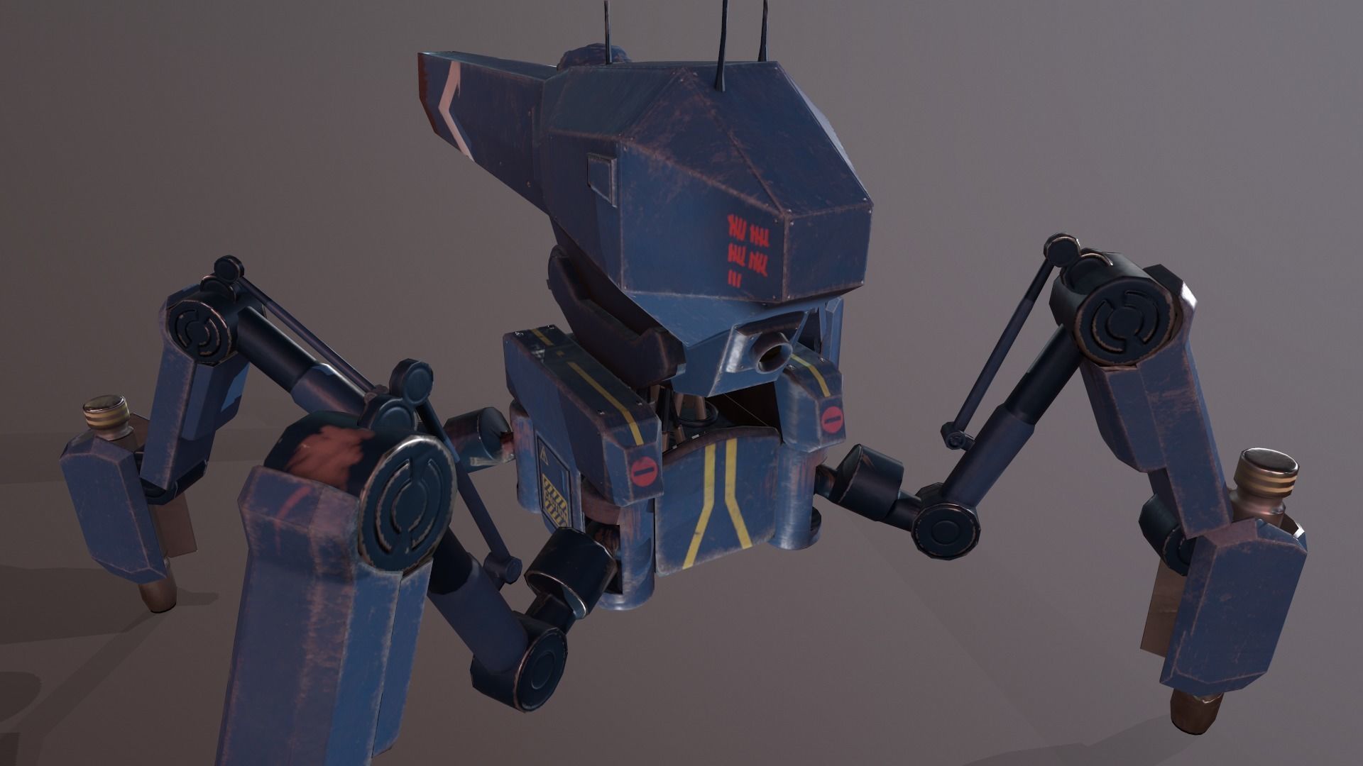 Big Mo Low-poly 3D model_7