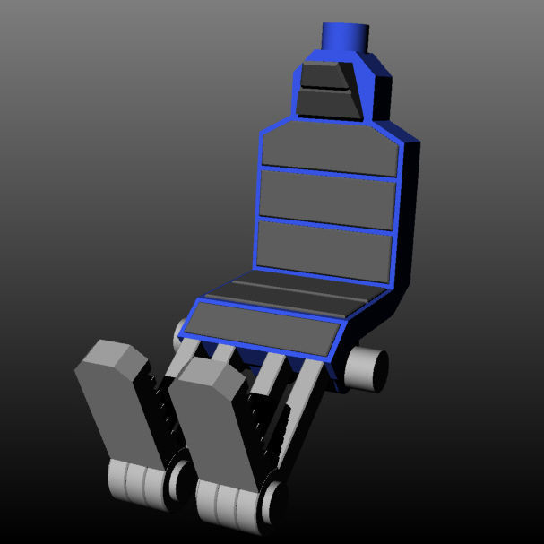 Marine Heavy Weapons Seat 3D print model_2