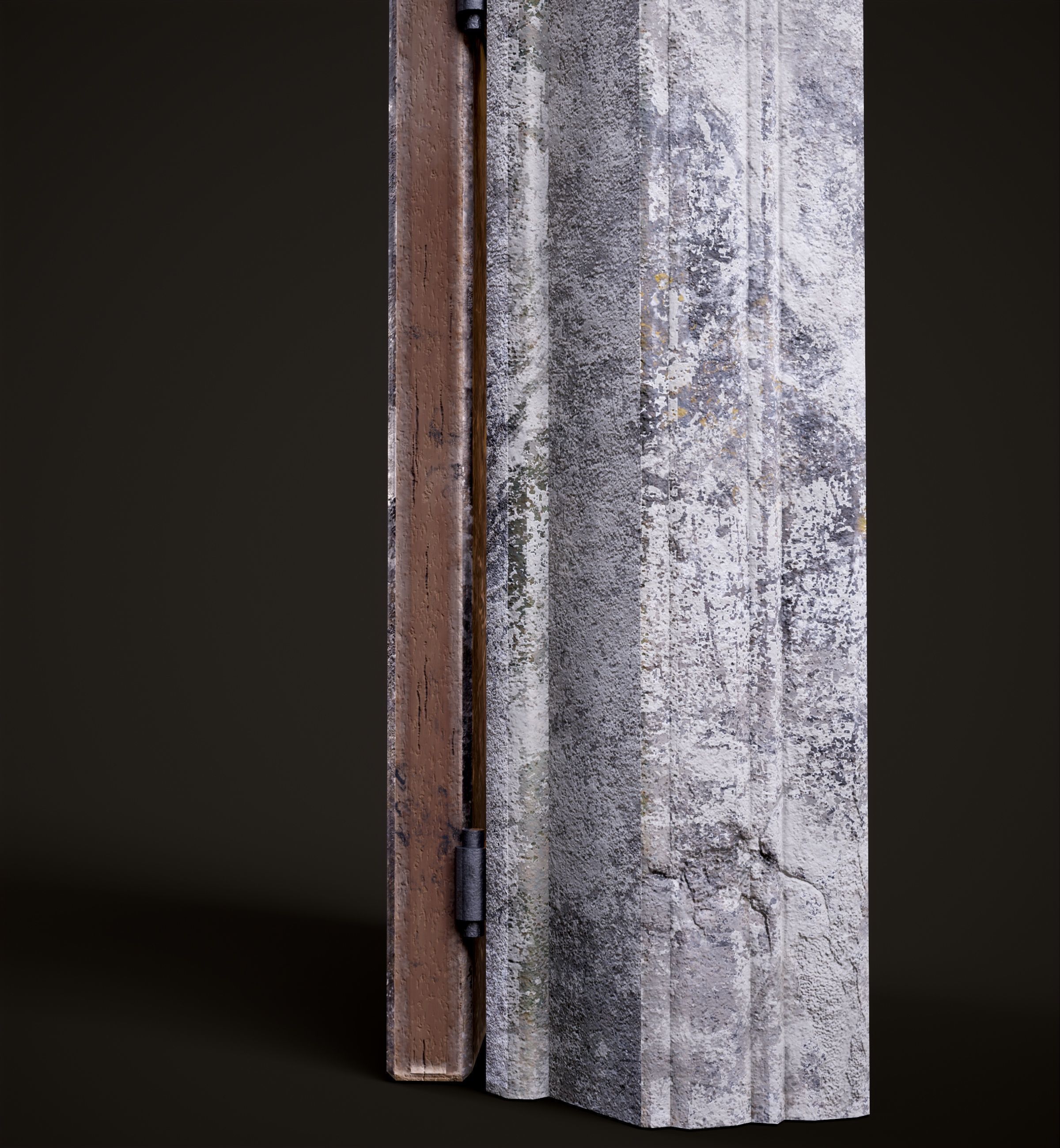 Five Medieval Doors with Arches 3D Model Collection_61