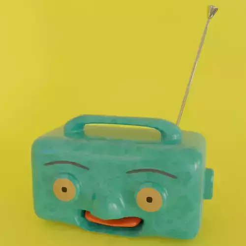 Toy radio in Blender and other formats