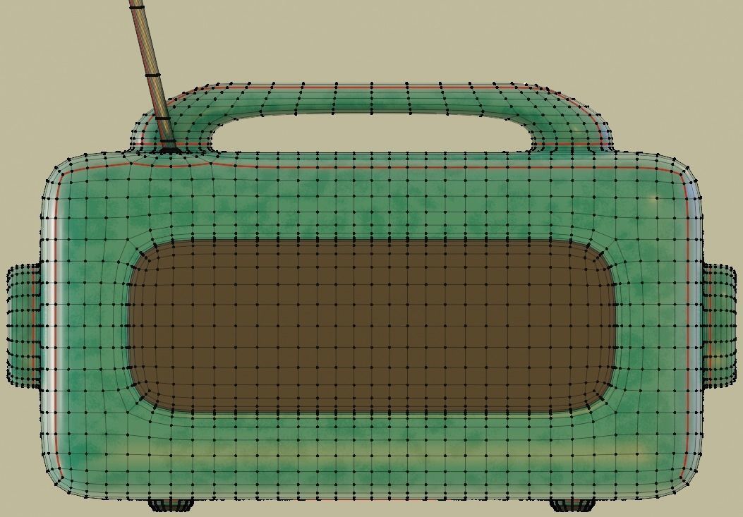 Toy radio in Blender and other formats 3D model_31
