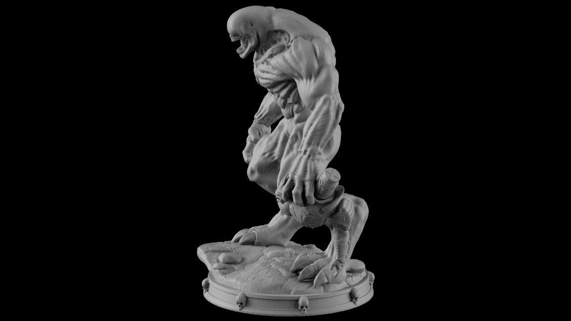 HELL KNIGHT DOOM stl 3D print model_2