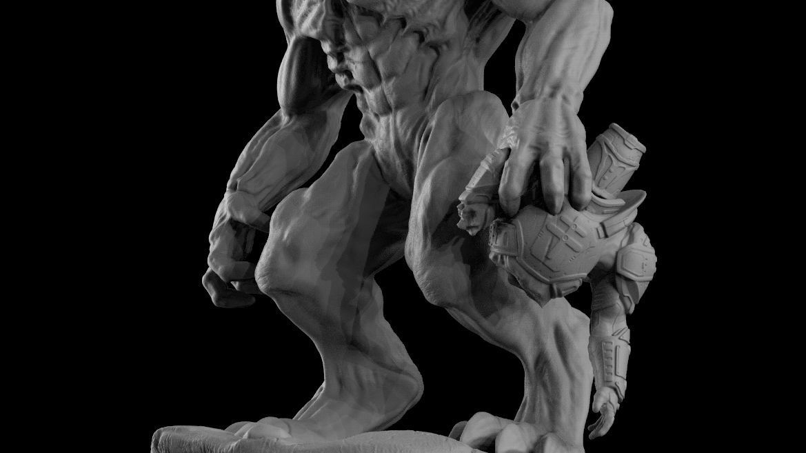 HELL KNIGHT DOOM stl 3D print model_22