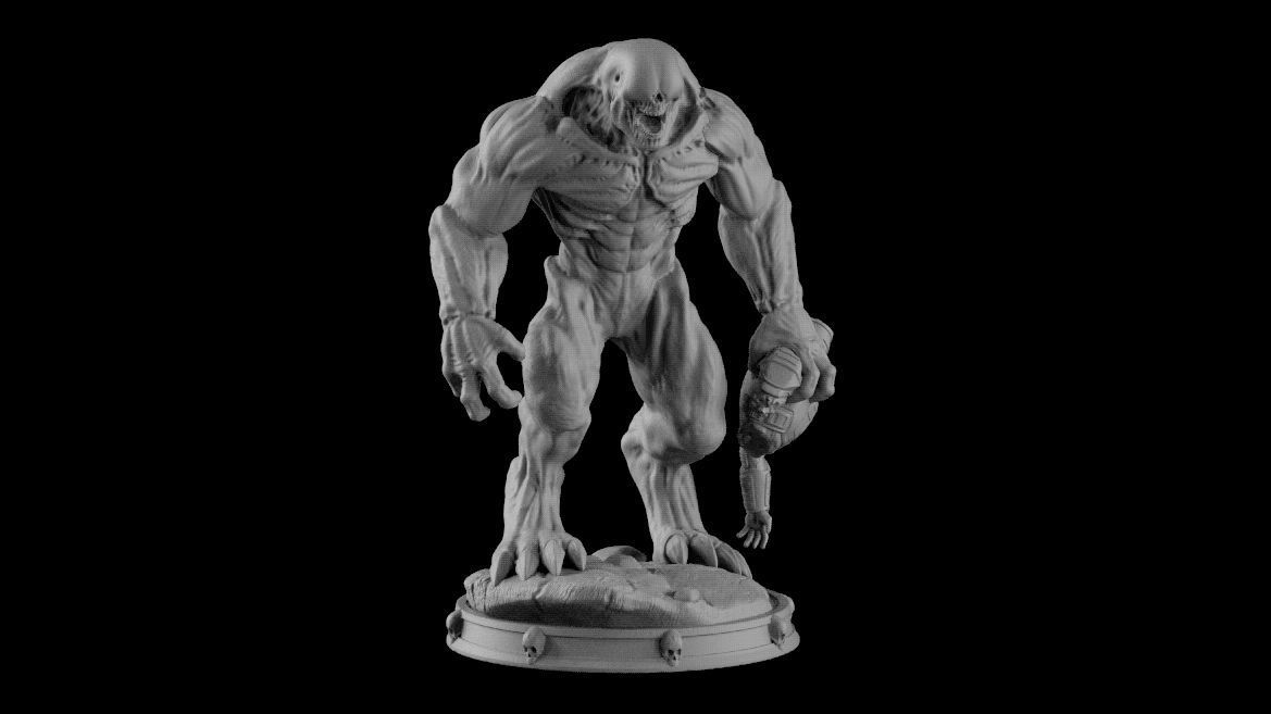 HELL KNIGHT DOOM stl 3D print model_19