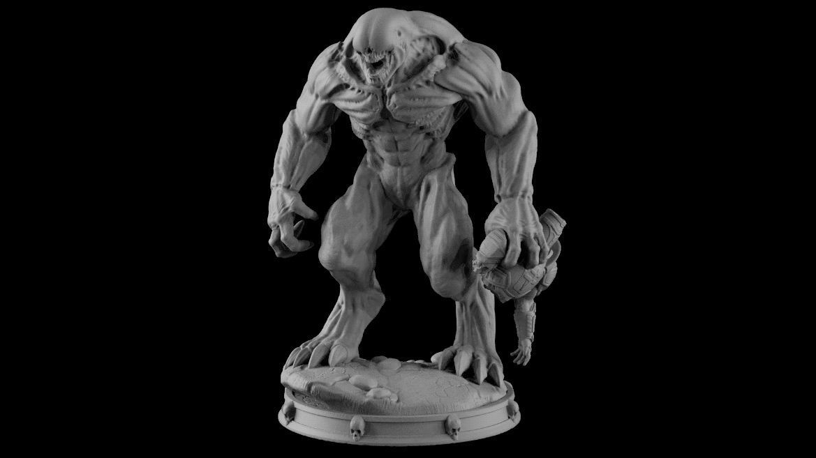 HELL KNIGHT DOOM stl 3D print model_13