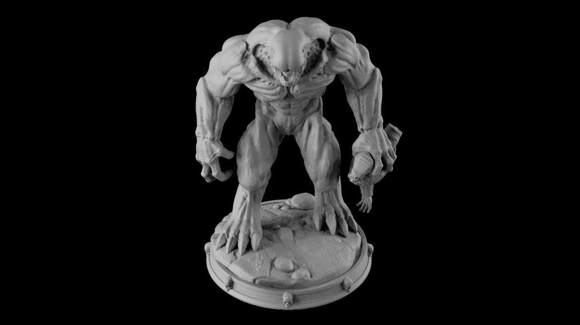 HELL KNIGHT DOOM stl 3D print model_23