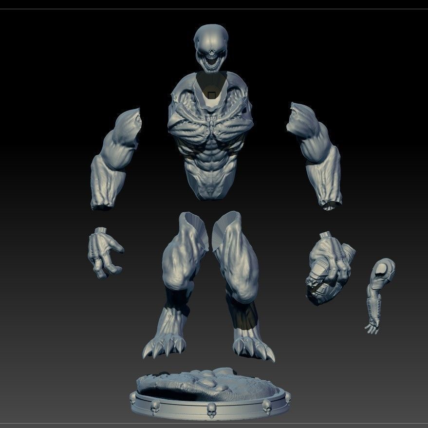 HELL KNIGHT DOOM stl 3D print model_25