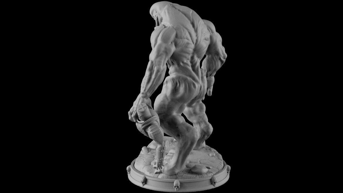 HELL KNIGHT DOOM stl 3D print model_15