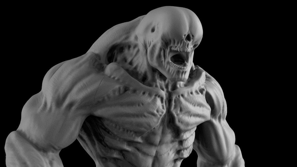 HELL KNIGHT DOOM stl 3D print model_24