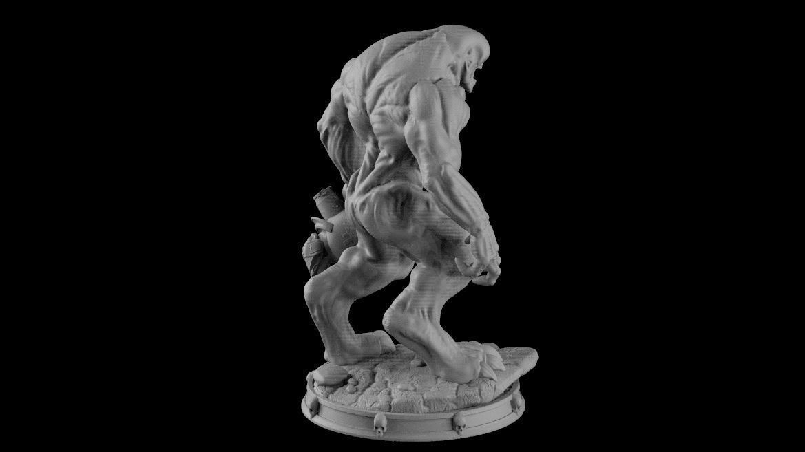 HELL KNIGHT DOOM stl 3D print model_17