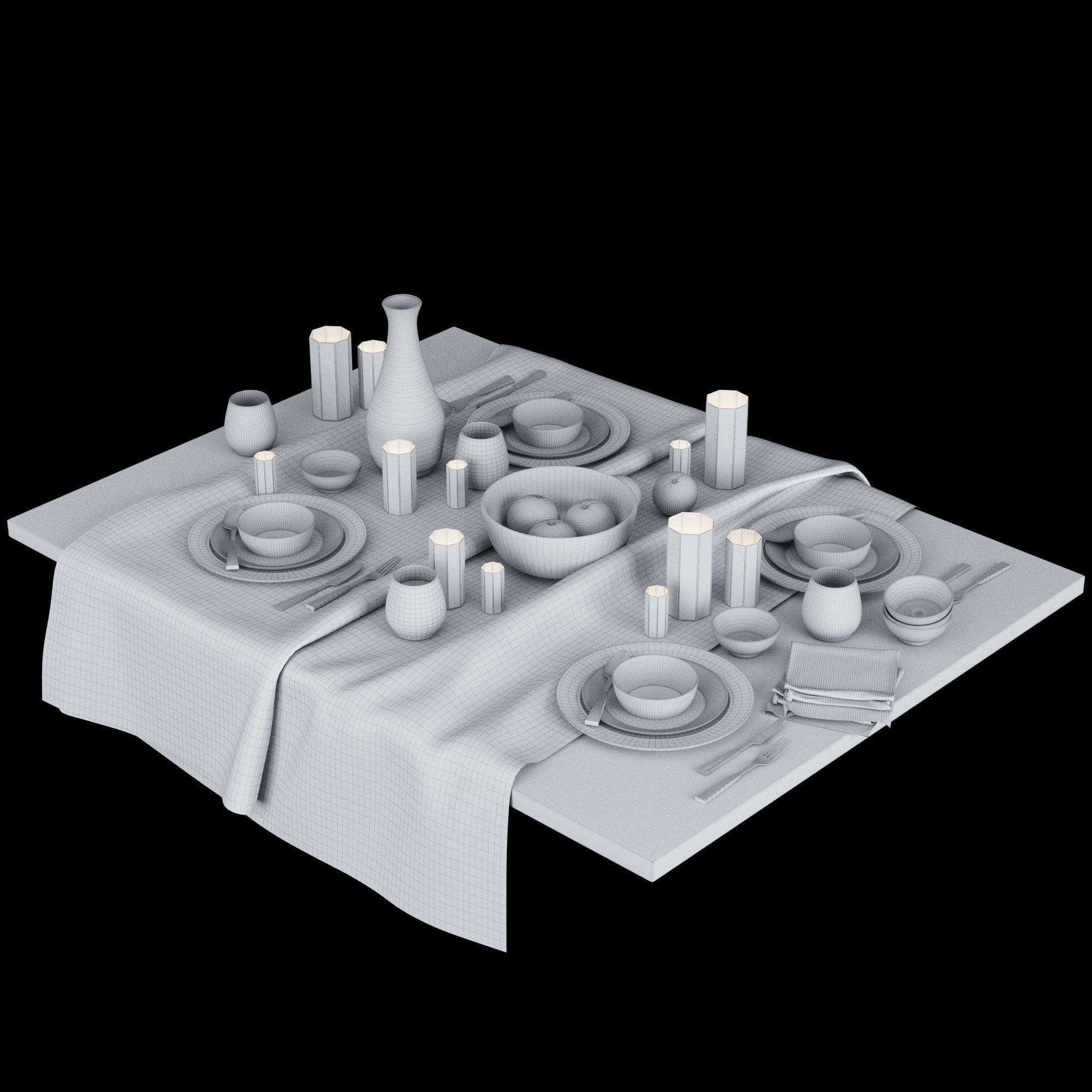 TABLE SETTING 01 3D model_2