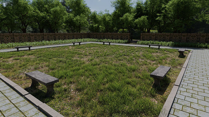 Park Scene 3D model