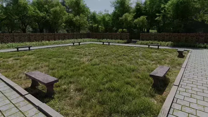 Park Scene 3D model