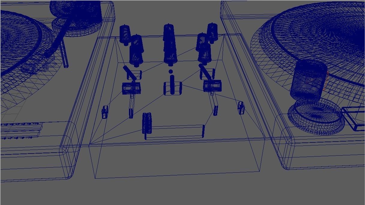 Turntable and Mixer Dj 3D model_10