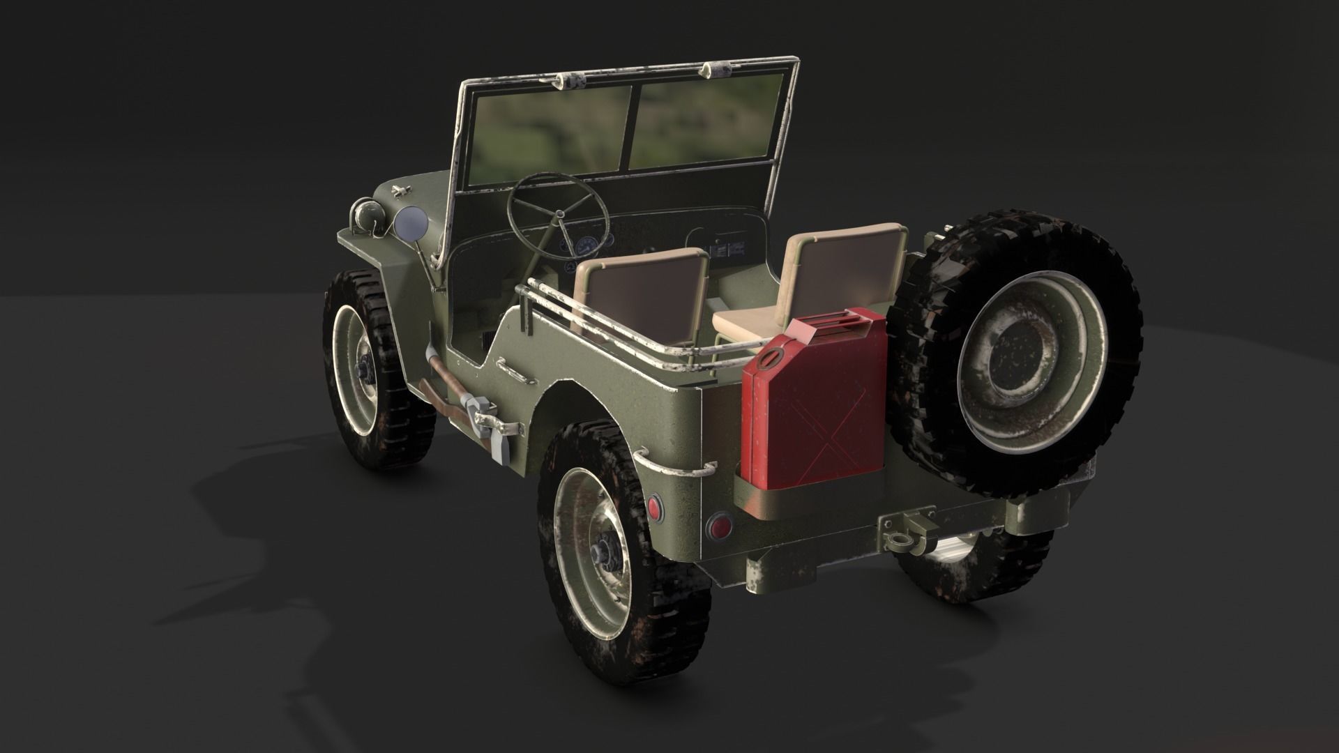 Jeep Willys 1942 3D model_2
