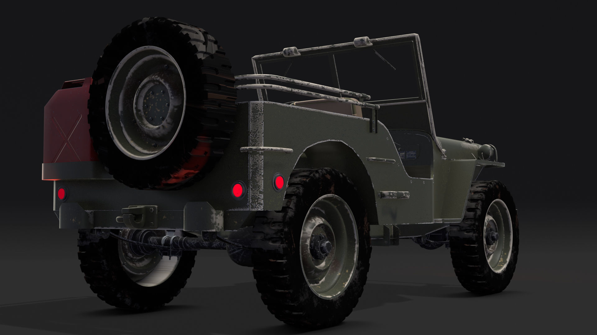 Jeep Willys 1942 3D model_1
