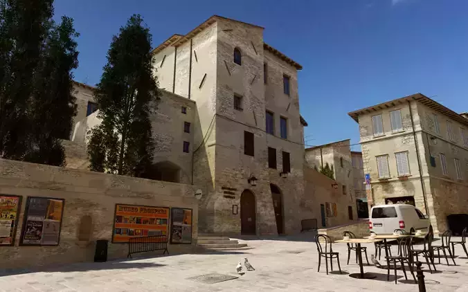 Old Town in Italy 3D model