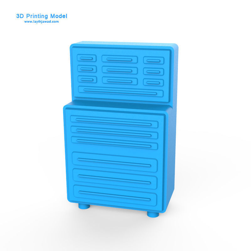 Workshop Locker 3D print model_1