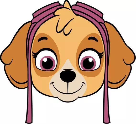 Paw Patrol Skye Cookie and Fondant Cutter with Embosser 3D print model_0