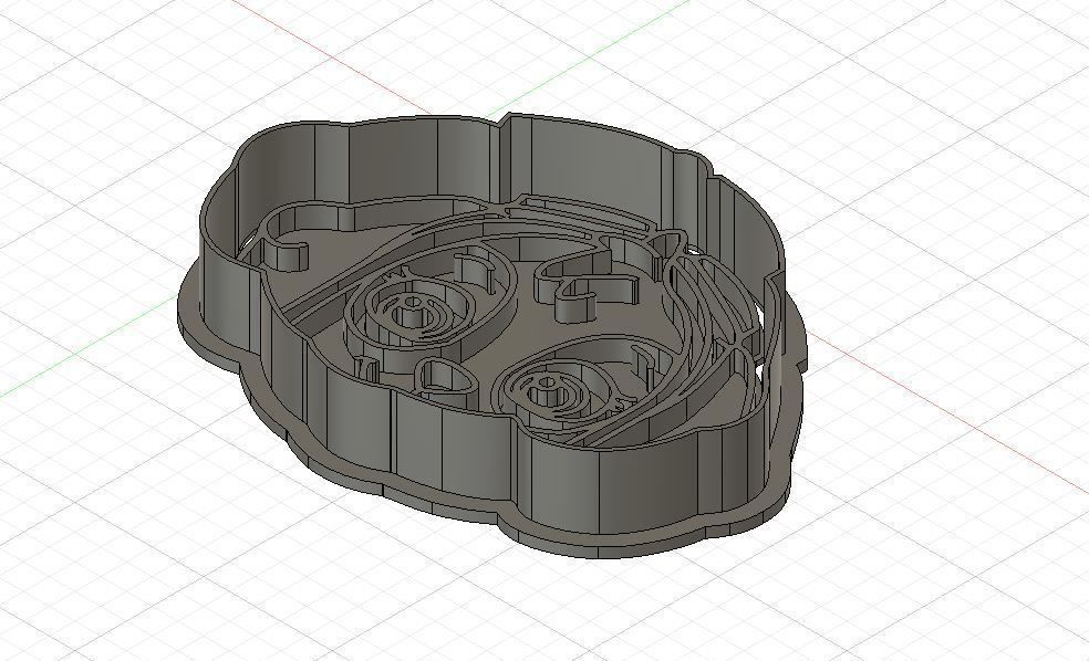Paw Patrol Skye Cookie and Fondant Cutter with Embosser 3D print model_2