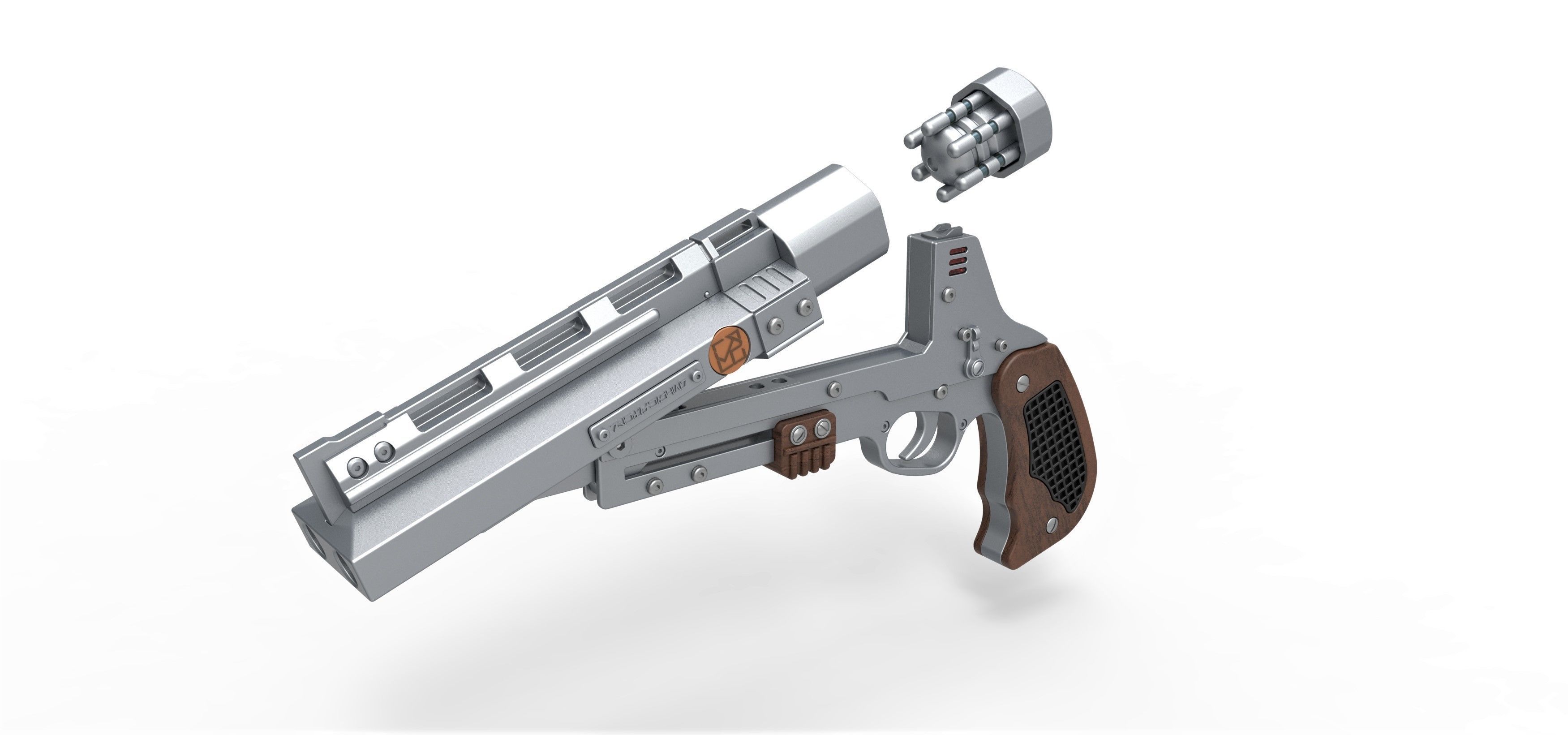 Tobias Beckett Blaster RSKF-44 from Solo A Star Wars story 3D model_12