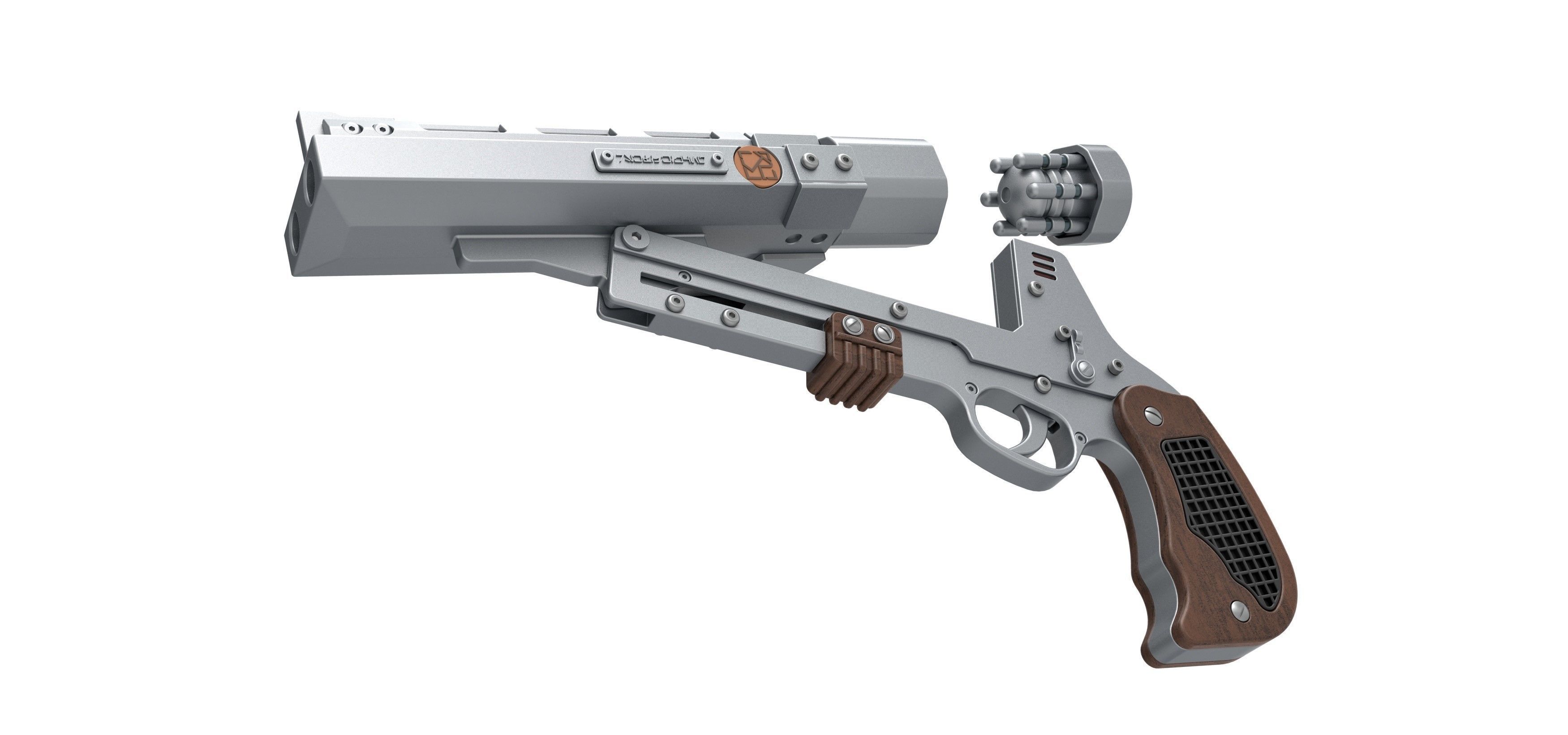 Tobias Beckett Blaster RSKF-44 from Solo A Star Wars story 3D model_13