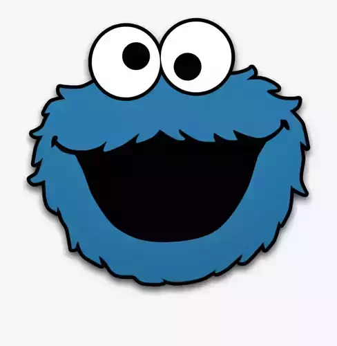 Sesame Street Cookie Monster Fondant-Cookie Cutter with Marker