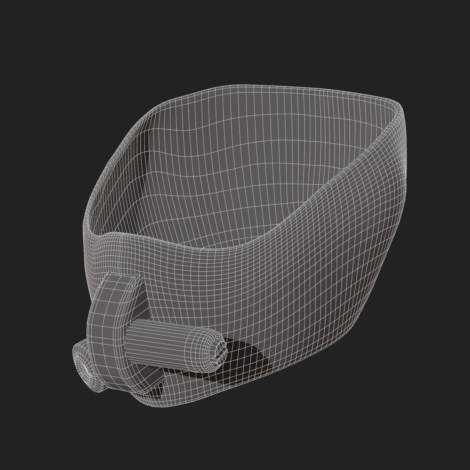 Gas mask helmet scifi fantasy armor hats military Low-poly Low-poly 3D model_10