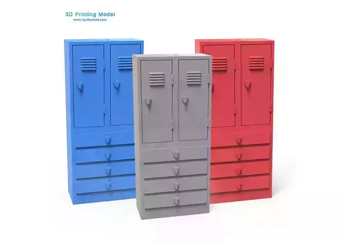 Locker with drawers