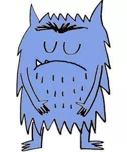 Emotions Monsters Sadness Cookie-Fondant Cutter with Marker 3D print model_0