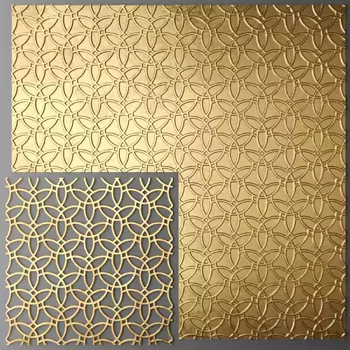 Panel lattice grille 3D 3 3D model