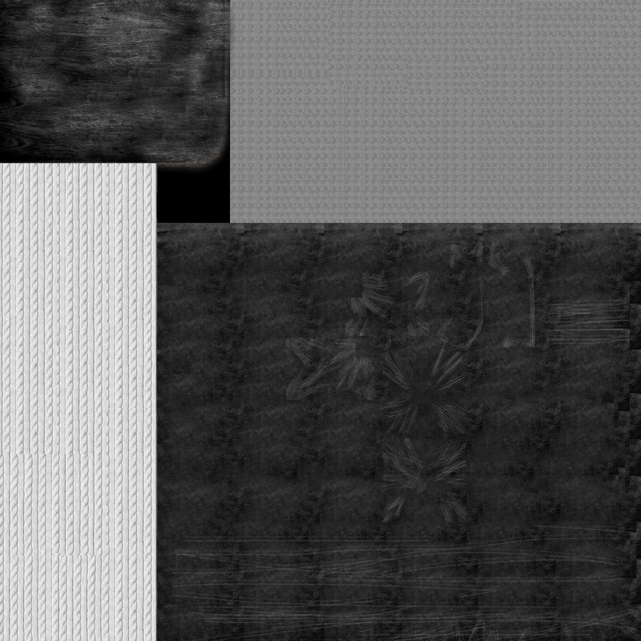 Couch with blanket and pillow scene Low-poly 3D model_7