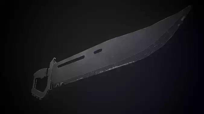 Bowie Knife Low poly