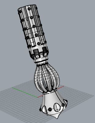 Sword Handle Decorative   3D print model_1