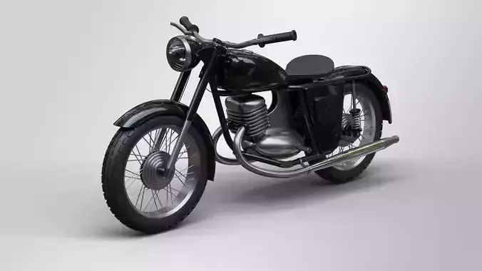 Motorcycle IZH 56 3D model