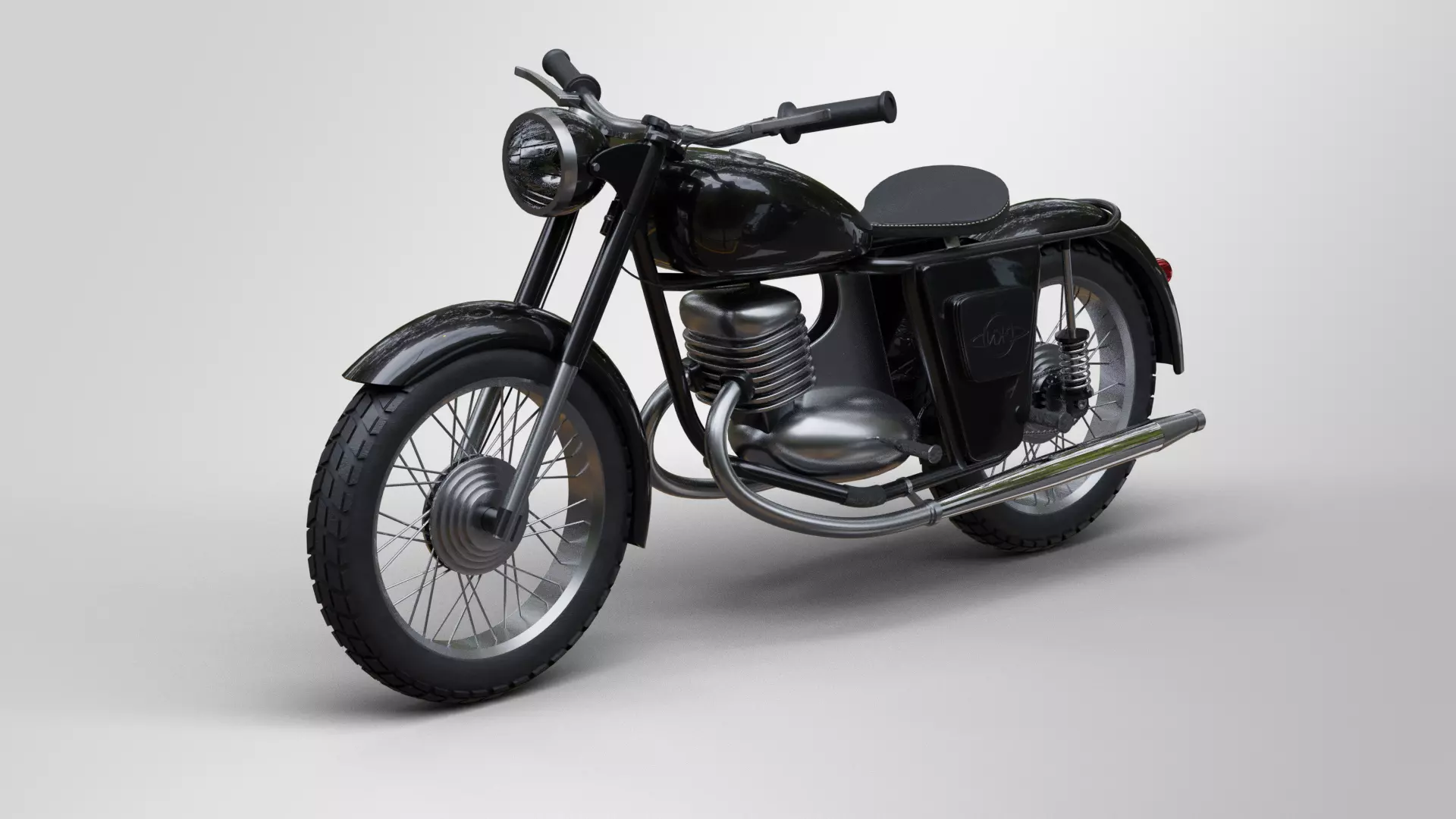 Motorcycle IZH 56 3D model