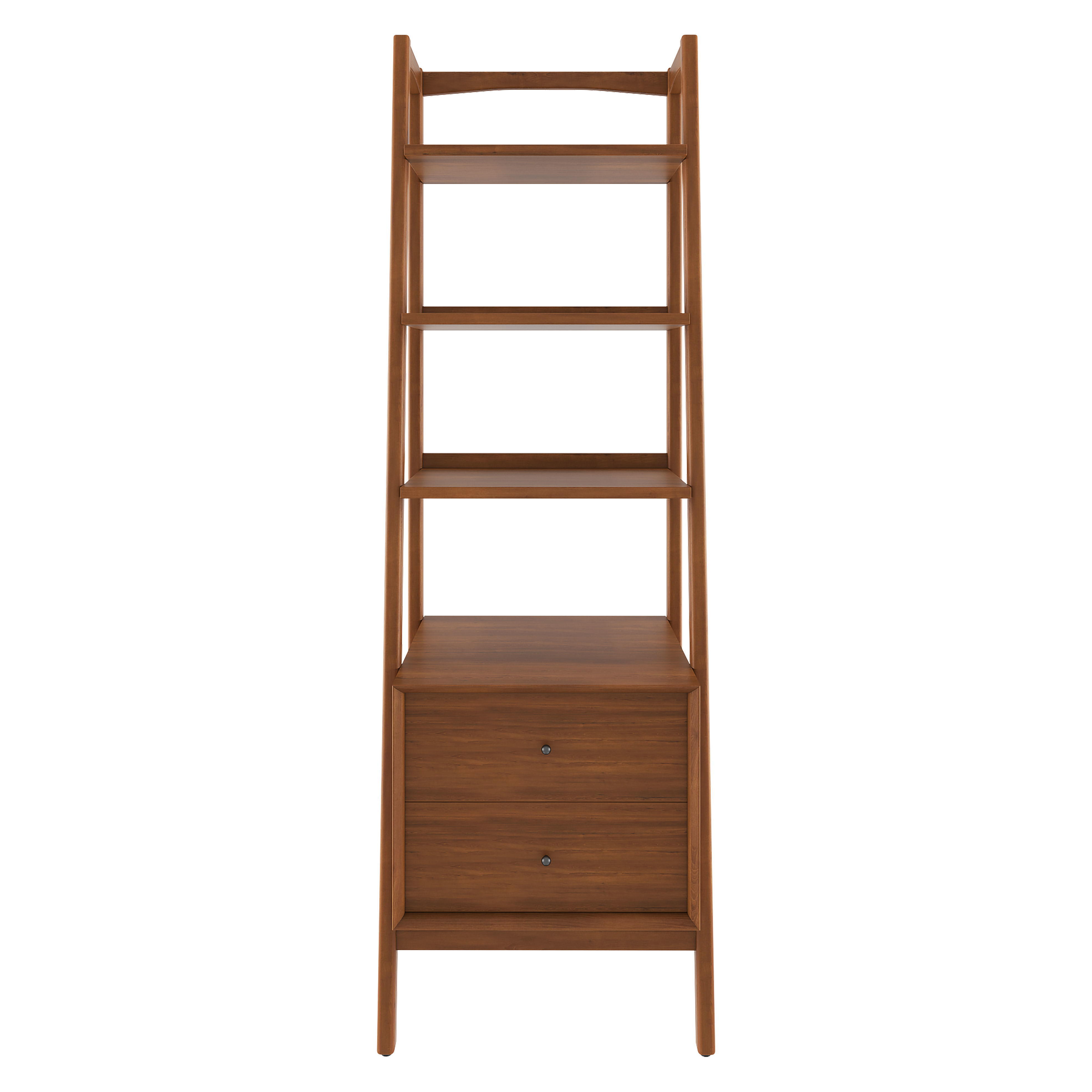 Mid Century 22 Bookshelf - Drawer Acorn 3D model_1