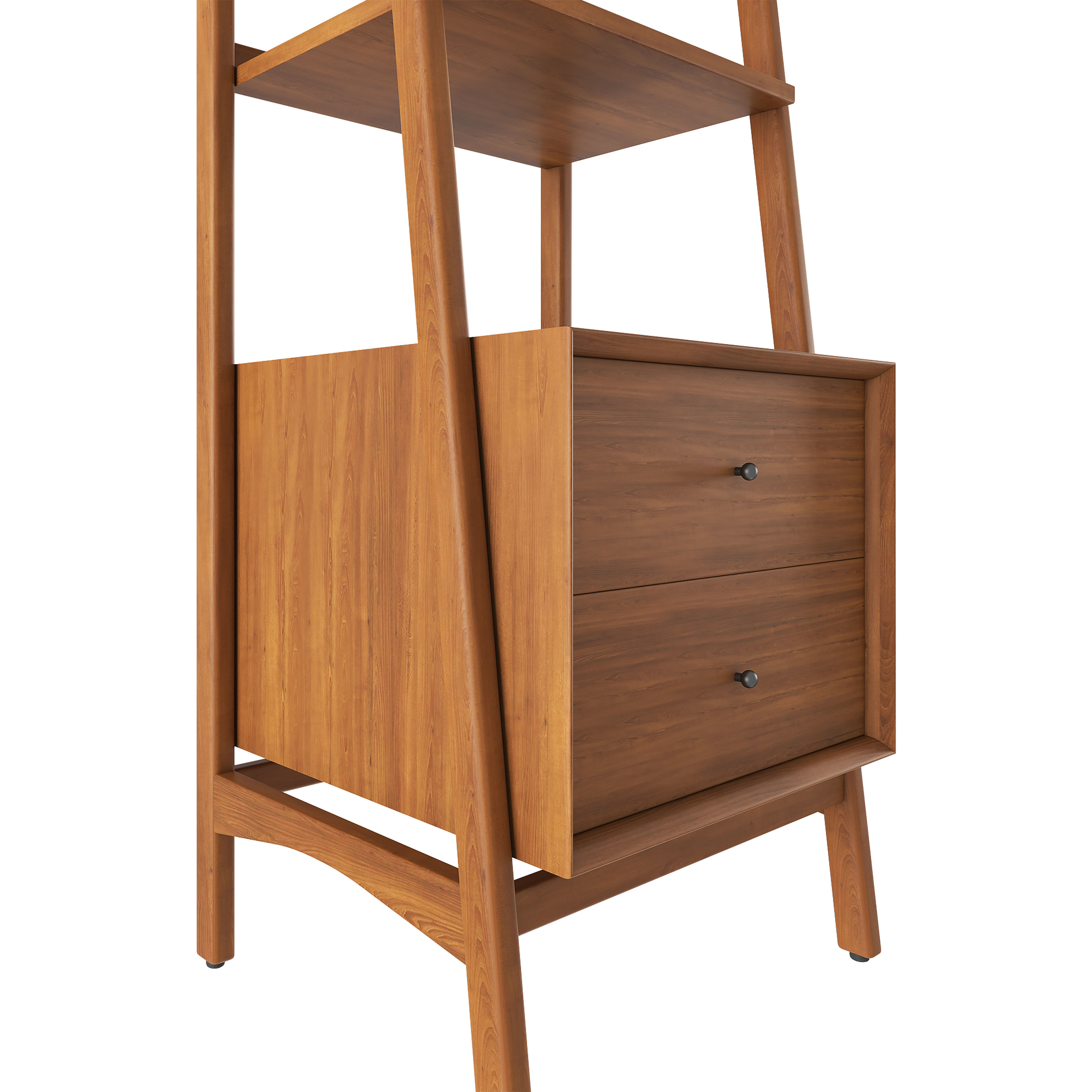 Mid Century 22 Bookshelf - Drawer Acorn 3D model_4