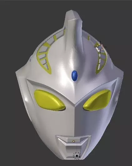 Ultraman Justice 3D printable helmet 3D print model_0