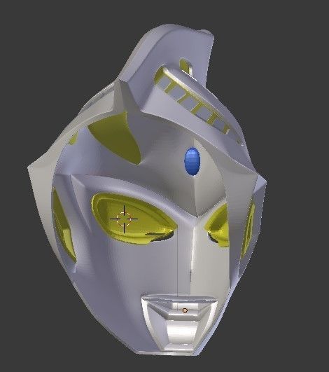 Ultraman Justice 3D printable helmet 3D print model_3