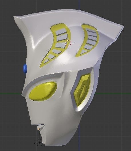 Ultraman Justice 3D printable helmet 3D print model_1