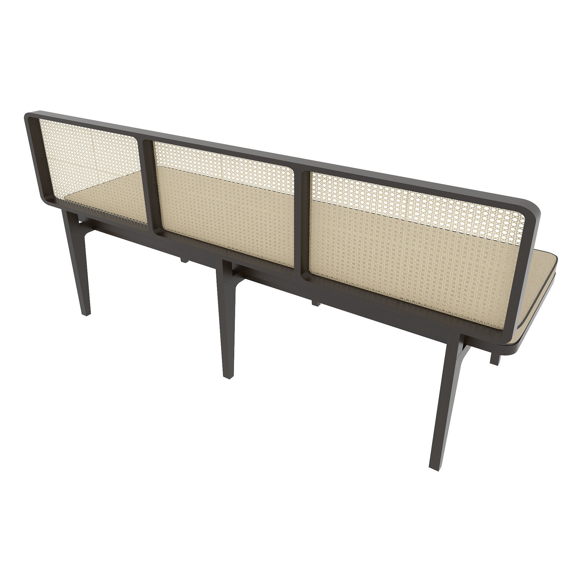Long Sofa Rattan ids94 Free low-poly 3D model_4