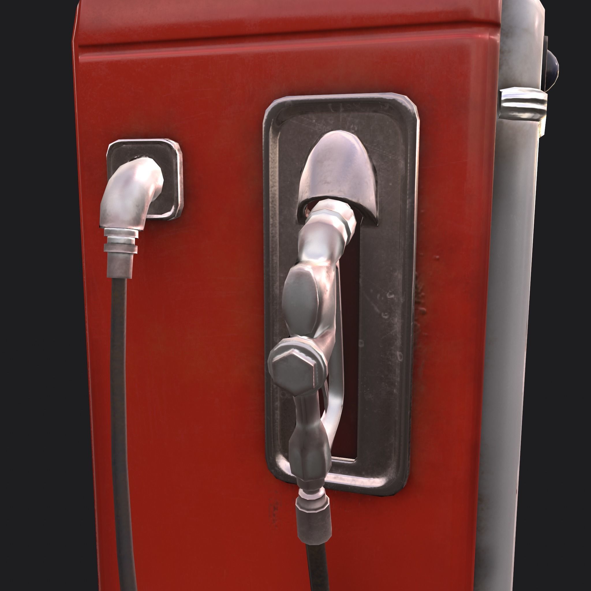 Vintage Gas Pump  Low-poly 3D model_20