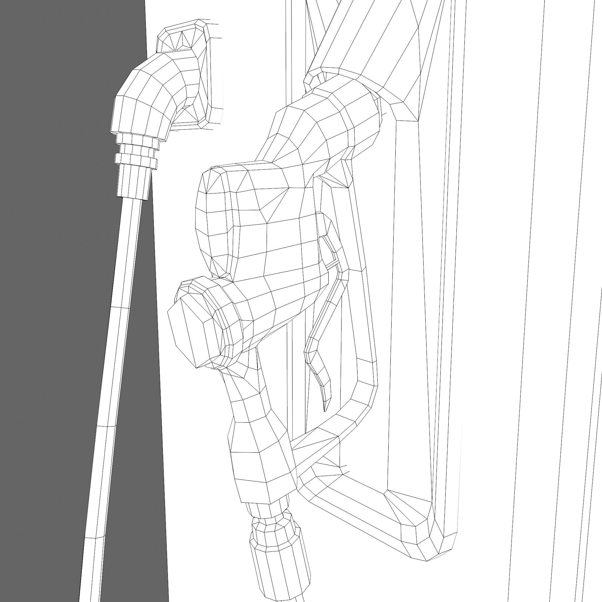 Vintage Gas Pump  Low-poly 3D model_39