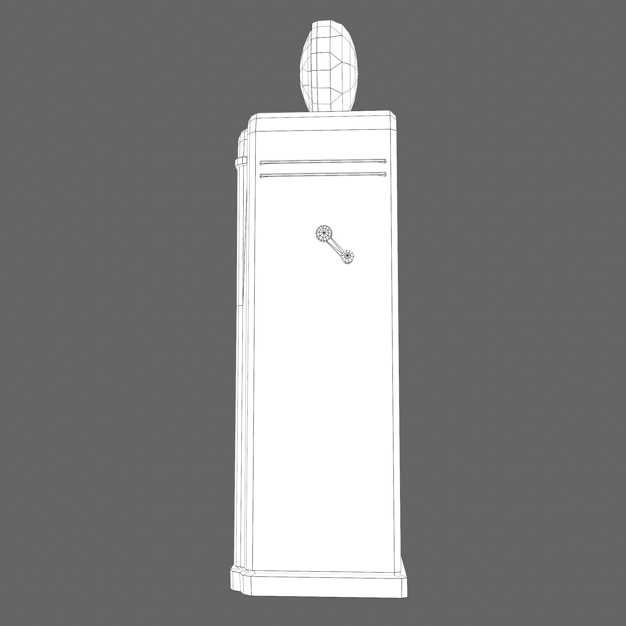 Vintage Gas Pump  Low-poly 3D model_31