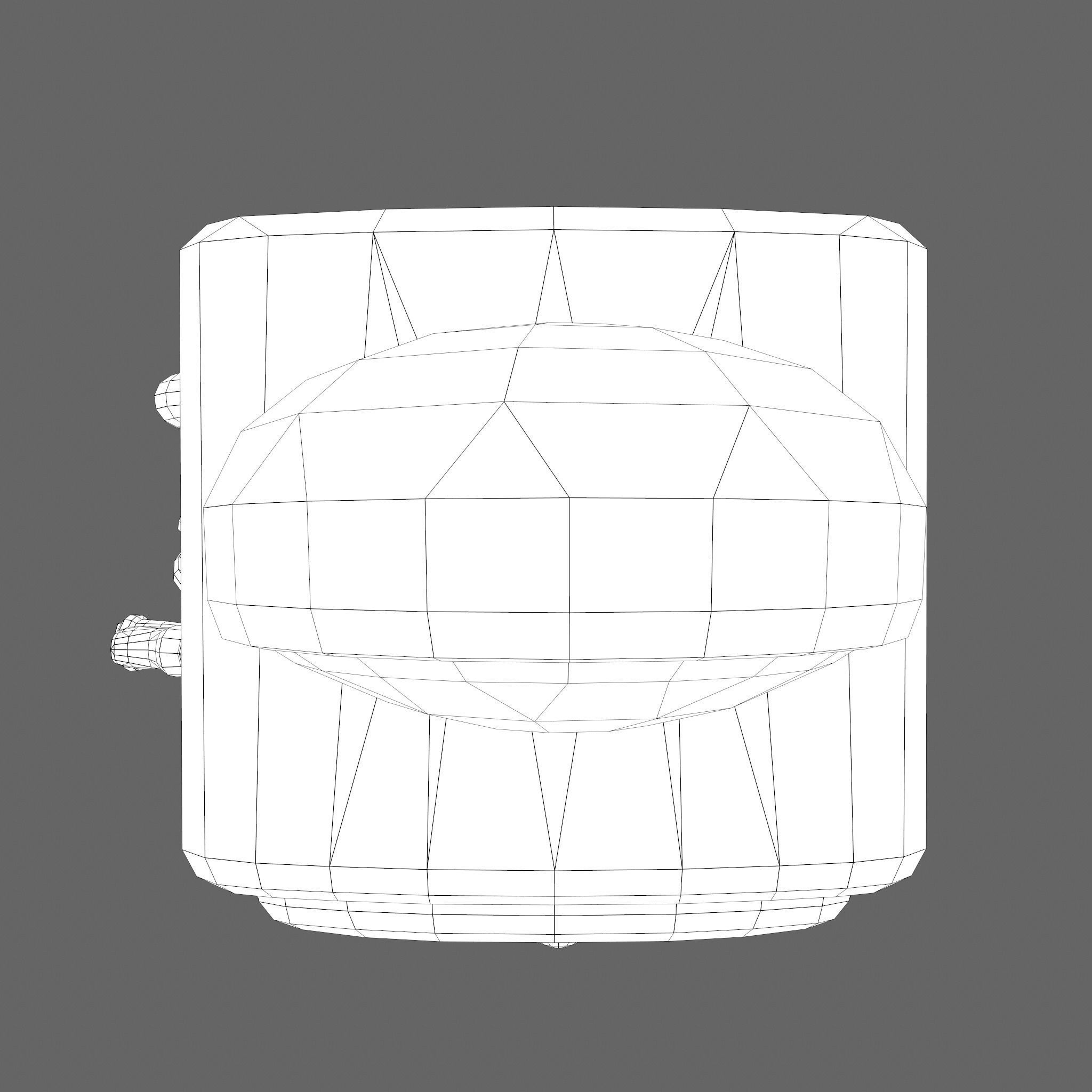 Vintage Gas Pump  Low-poly 3D model_42